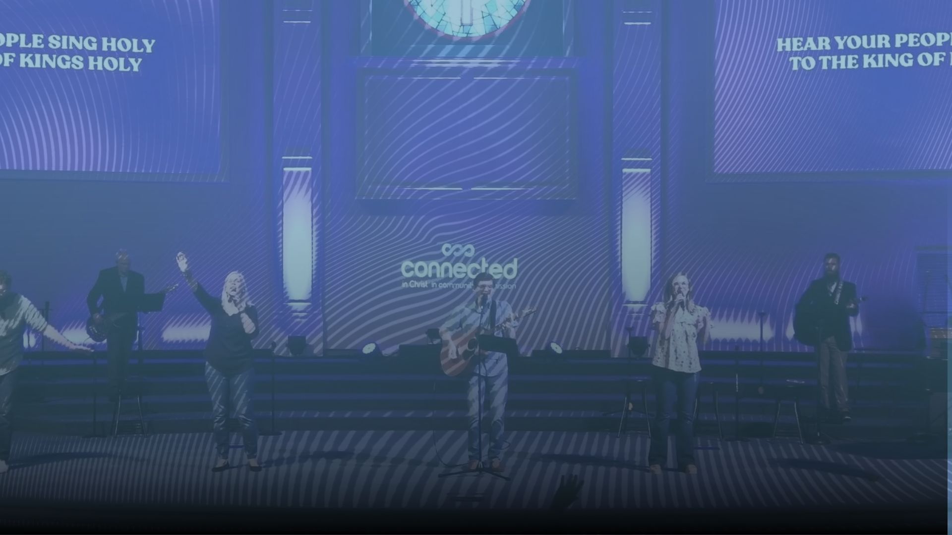 Byne Church worship team leading music